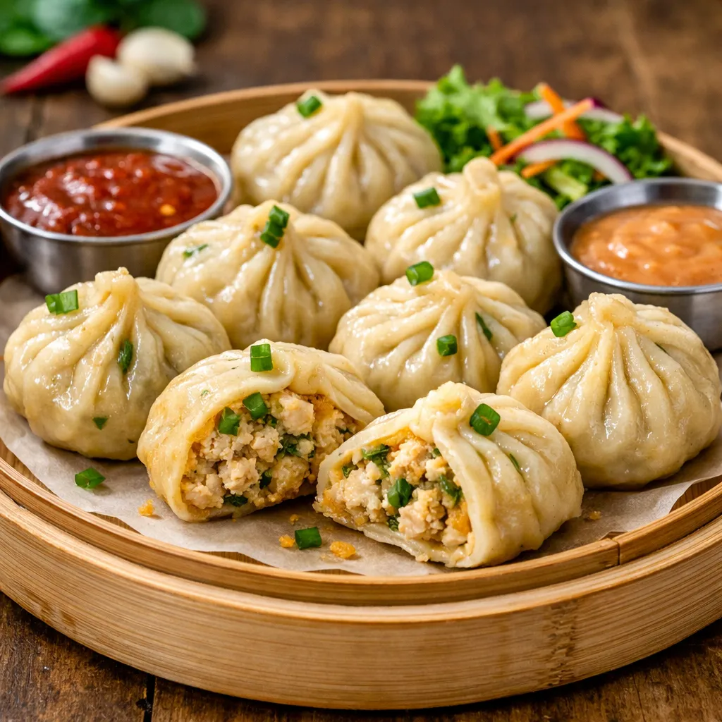 Steamed Momo Chicken - Half Tray